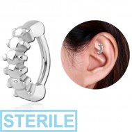 STERILE SURGICAL STEEL ROOK CLICKER PIERCING