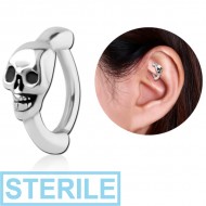STERILE SURGICAL STEEL ROOK CLICKER - SKULL PIERCING