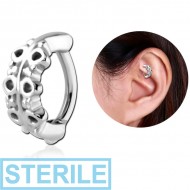 STERILE SURGICAL STEEL ROOK CLICKER - FILIGREE PIERCING