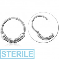 STERILE SURGICAL STEEL HINGED CLICKER - ROPE