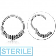STERILE SURGICAL STEEL HINGED CLICKER - ROPE WITH LINE
