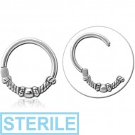 STERILE SURGICAL STEEL HINGED CLICKER - ROPE WITH BALL