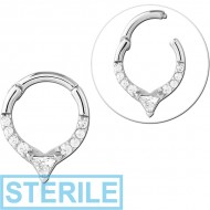 STERILE SURGICAL STEEL JEWELLED MULTI PURPOSE CLICKER PIERCING