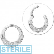 STERILE SURGICAL STEEL JEWELLED MULTI PURPOSE CLICKER PIERCING