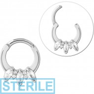 STERILE SURGICAL STEEL JEWELLED MULTI PURPOSE CLICKER PIERCING