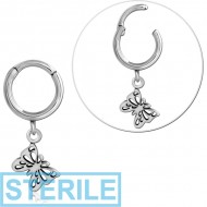 STERILE SURGICAL STEEL MULTI PURPOSE CLICKER WITH CHARM