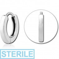 STERILE SURGICAL STEEL MULTI PURPOSE HUGGIE PIERCING PIERCING