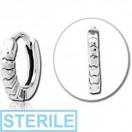 STERILE SURGICAL STEEL MULTI PURPOSE HUGGIE PIERCING PIERCING