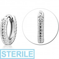 STERILE SURGICAL STEEL MULTI PURPOSE HUGGIE PIERCING PIERCING