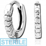 STERILE SURGICAL STEEL HUGGIES PAIR