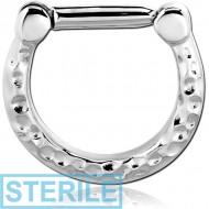 STERILE SURGICAL STEEL HINGED SEPTUM CLICKER