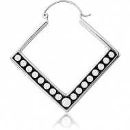 STERILE SURGICAL STEEL HOOP EARRING FOR TUNNEL