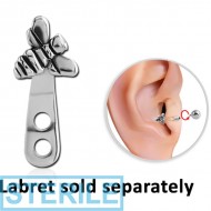 STERILE SURGICAL STEEL TRAGUS WRAP - BEE