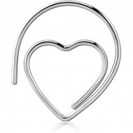 STERILE SURGICAL STEEL HOOP EARRING FOR TUNNEL