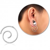 STERILE SURGICAL STEEL HOOP EARRING FOR TUNNEL
