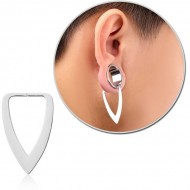 STERILE SURGICAL STEEL HOOP EARRING FOR TUNNEL - TOOTH