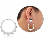 STERILE SURGICAL STEEL HOOP EARRING FOR TUNNEL