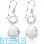 STERILE STERLING SILVER 925 EAR STUDS PAIR