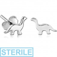 STERILE STERLING SILVER 925 EAR STUDS PAIR - DINAZOR