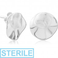 STERILE STERLING SILVER 925 EAR STUDS PAIR PIERCING