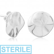 STERILE STERLING SILVER 925 EAR STUDS PAIR