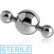 STERILE SURGICAL STEEL SPINNER BARBELL PIERCING