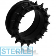 STERILE SILICONE DOUBLE FLARED SPIKEY TUNNEL