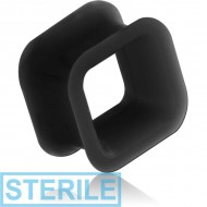STERILE SILICONE DOUBLE FLARED SQUARE TUNNEL