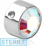 STERILE TITANIUM JEWELLED DISC FOR BALL CLOSURE RING