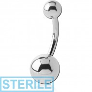 STERILE TITANIUM NAVEL BANANA PIERCING