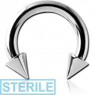 STERILE TITANIUM CIRCULAR BARBELL WITH CONES