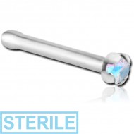 STERILE TITANIUM PRONG SET 1.5MM JEWELLED NOSE BONE