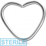 STERILE TITANIUM OPEN HEART SEAMLESS RING