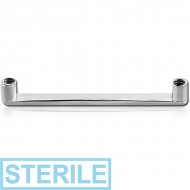 STERILE FLAT INTERNALLY THREADED TITANIUM SURFACE BARBELL