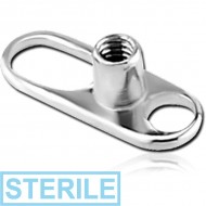 STERILE TITANIUM INTERNALLY THREADED DERMAL ANCHOR PIN WITH BIG HOLE