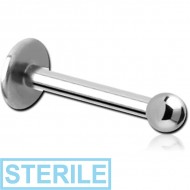 STERILE TITANIUM INTERNALLY THREADED LABRET