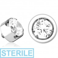 STERILE TITANIUM MICRO JEWELLED ATTACHMENT FOR 1.2MM INTERNALLY THREADED PINS -CROWN