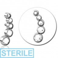 STERILE TITANIUM MICRO JEWELLED ATTACHMENT FOR 1.2MM INTERNALLY THREADED PINS