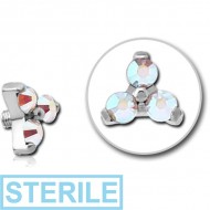 STERILE TITANIUM MICRO JEWELLED ATTACHMENT FOR 1.2MM INTERNALLY THREADED PINS