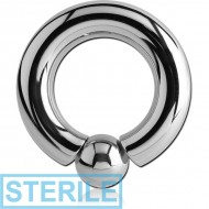 STERILE TITANIUM INTERNALLY SCREW ON BALL CLOSURE RING