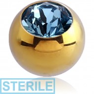 STERILE TITANIUM OPTIMA CRYSTAL JEWELLED BALL