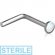 STERILE TITANIUM SYNTHETIC OPAL 90 DEGREE NOSE STUD