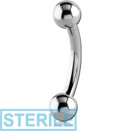 STERILE TITANIUM MICRO CURVED BARBELL PIERCING