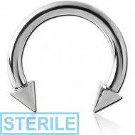 STERILE TITANIUM MICRO CIRCULAR BARBELL WITH CONES