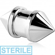 STERILE STAINLESS STEEL THREADED TUNNEL PIERCING