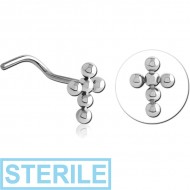 STERILE TITANIUM CURVED NOSE STUD