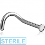 STERILE TITANIUM CURVED DISC NOSE STUD