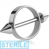 STERILE TITANIUM NIPPLE SHIELD WITH CONES PIERCING