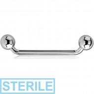 STERILE TITANIUM 45 DEGREE OPEN STAPLE BARBELL PIERCING