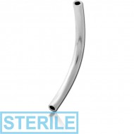 STERILE TITANIUM THREADLESS CURVED BARBELL PIN